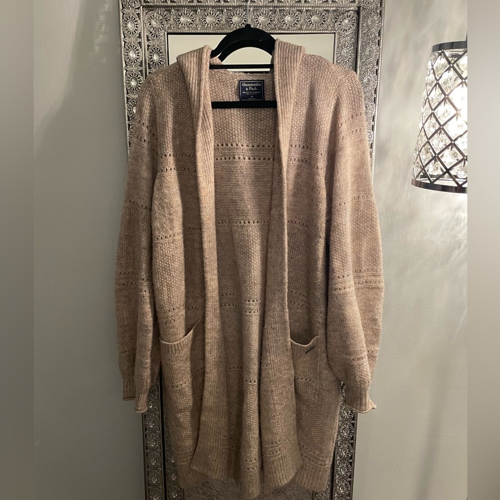 Abercrombie and Fitch | Women’s Hooded Sweater Duster WITH POCKETS | Size Medium